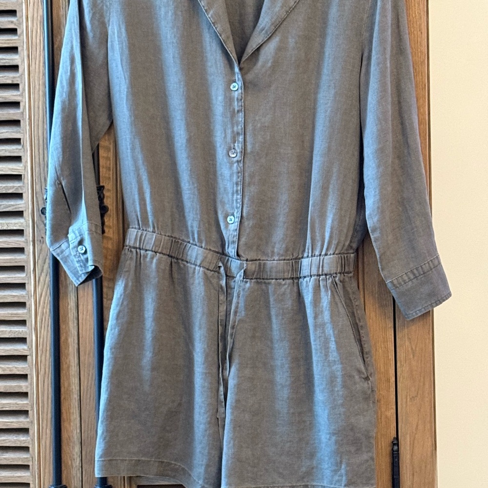 James Perse linen romper